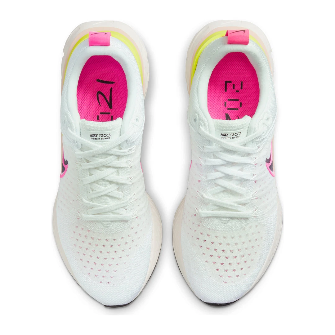 Nike Women's React Infinity Run 2 Running Shoe - White/Black/Sail/Pink Blast - Regular (B) 6 Nike Women's React Infinity Run 2 Running Shoe - White/Black/Sail/Pink Blast - Regular (B)