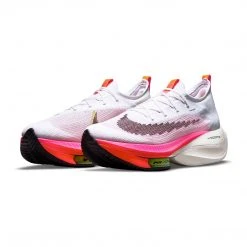 Nike Shoes Men's Air Zoom Alphafly NEXT% Flyknit Racing Shoe - White/Black/Bright Crimson/Pink Blast - Regular (D)