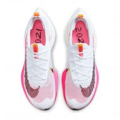 Nike Shoes Men's Air Zoom Alphafly NEXT% Flyknit Racing Shoe - White/Black/Bright Crimson/Pink Blast - Regular (D)