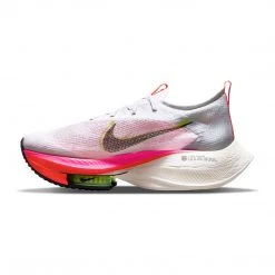 Nike Shoes Men's Air Zoom Alphafly NEXT% Flyknit Racing Shoe - White/Black/Bright Crimson/Pink Blast - Regular (D)