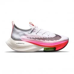 Nike Shoes Men's Air Zoom Alphafly NEXT% Flyknit Racing Shoe - White/Black/Bright Crimson/Pink Blast - Regular (D)