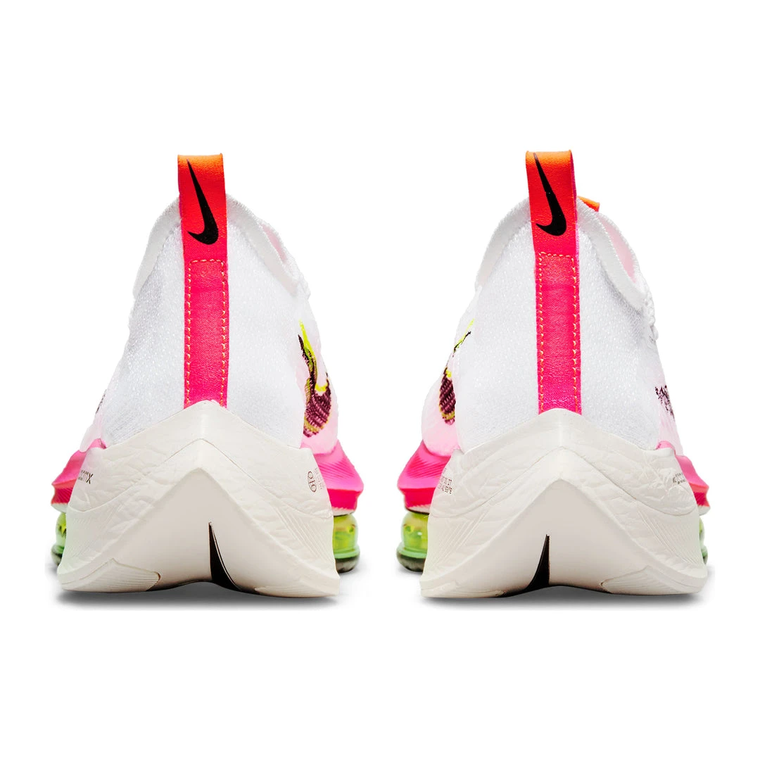 Nike Women's Air Zoom Alphafly NEXT% Flyknit Racing Shoe - White/Black/Bright Crimson/Pink Blast - Regular (B) 5 Nike Women's Air Zoom Alphafly NEXT% Flyknit Racing Shoe - White/Black/Bright Crimson/Pink Blast - Regular (B)