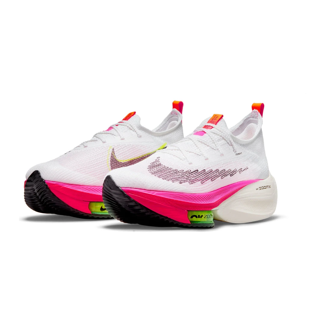 Nike Women's Air Zoom Alphafly NEXT% Flyknit Racing Shoe - White/Black/Bright Crimson/Pink Blast - Regular (B) 4 Nike Women's Air Zoom Alphafly NEXT% Flyknit Racing Shoe - White/Black/Bright Crimson/Pink Blast - Regular (B)