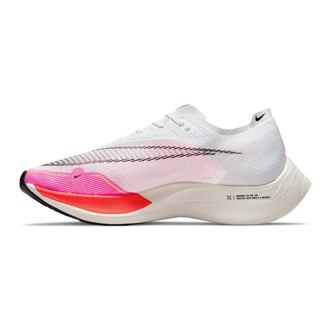 Nike Men's ZoomX Vaporfly Next% 2 Running Shoe - White/Black/Bright Crimson/Pink Blast - Regular (D) Shoes 2 Nike Men's ZoomX Vaporfly Next% 2 Running Shoe - White/Black/Bright Crimson/Pink Blast - Regular (D) Shoes