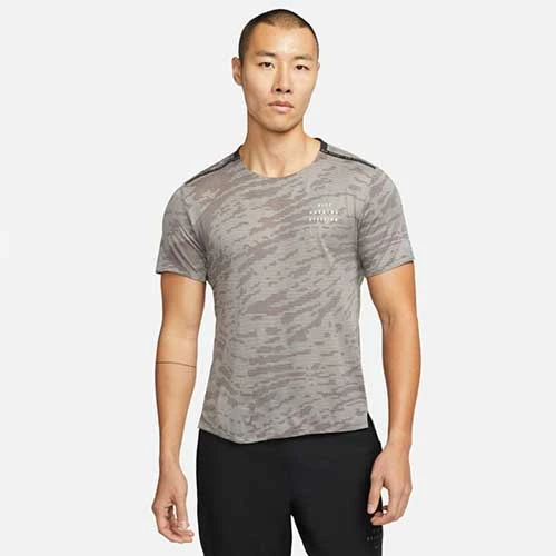 Men's Nike Dri-FIT Run Division Rise 365 Short Sleeve Running Top - Cobblestone, Cobblestone Apparel 1 Men's Nike Dri-FIT Run Division Rise 365 Short Sleeve Running Top - Cobblestone, Cobblestone Apparel