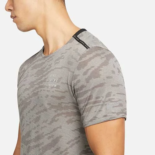 Men's Nike Dri-FIT Run Division Rise 365 Short Sleeve Running Top - Cobblestone, Cobblestone Apparel 4 Men's Nike Dri-FIT Run Division Rise 365 Short Sleeve Running Top - Cobblestone, Cobblestone Apparel