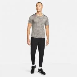 Men's Nike Dri-FIT Run Division Rise 365 Short Sleeve Running Top - Cobblestone, Cobblestone Apparel
