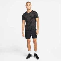Men's Nike Dri-FIT Run Division Rise 365 Short Sleeve Running Top - Dk Smoke Apparel
