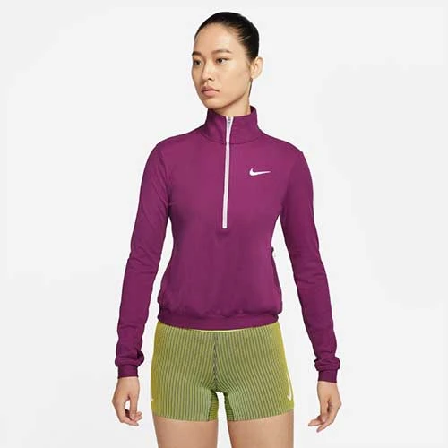 Tops Women's Nike Dri-FIT Element Running Midlayer - Sangria/Doll 1 Tops Women's Nike Dri-FIT Element Running Midlayer - Sangria/Doll