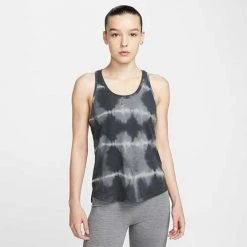 Women's Nike One Luxe Dri-FIT Standard Tank - Black/Clear Tops