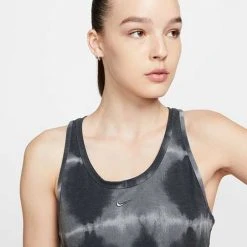 Women's Nike One Luxe Dri-FIT Standard Tank - Black/Clear Tops
