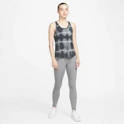 Women's Nike One Luxe Dri-FIT Standard Tank - Black/Clear Tops