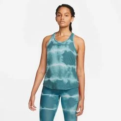 Women's Nike One Luxe Dri-FIT Standard Training Tank - Ash Green/Clear