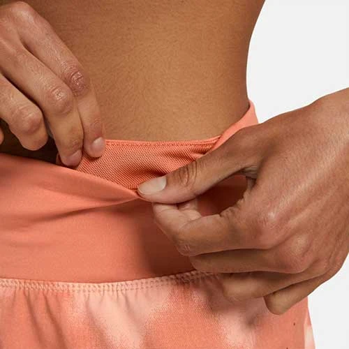 Women's Nike Dri-FIT Eclipse Short- Madder Root/Black Bottoms 4 Women's Nike Dri-FIT Eclipse Short- Madder Root/Black Bottoms