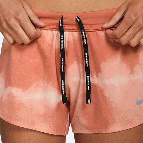 Women's Nike Dri-FIT Eclipse Short- Madder Root/Black Bottoms 6 Women's Nike Dri-FIT Eclipse Short- Madder Root/Black Bottoms