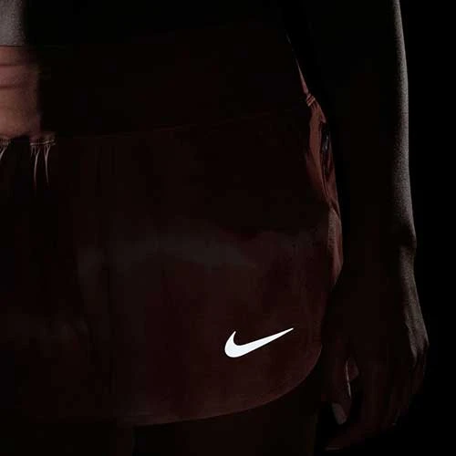 Women's Nike Dri-FIT Eclipse Short- Madder Root/Black Bottoms 7 Women's Nike Dri-FIT Eclipse Short- Madder Root/Black Bottoms