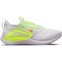 Women's Nike Zoom Fly 4 Running Shoe - White/Pure Platinum Tint/Barely Green - Regular (B) Shoes