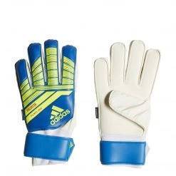 Adidas Predator Fingersave Trainer Gloves - Football Blue/Bold Blue/Solar Yellow