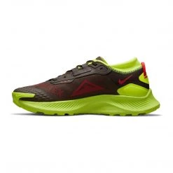 Nike Men's Pegasus Trail 3 GORE Running Shoe - Dark Chocolate/Volt/Bright Crimson - Regular (D) Shoes