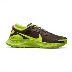 Nike Men's Pegasus Trail 3 GORE Running Shoe - Dark Chocolate/Volt/Bright Crimson - Regular (D) Shoes