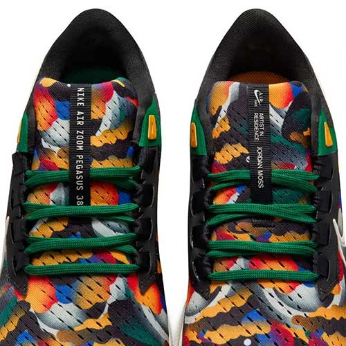 Nike Men's Air Zoom Pegasus 38 A.I.R. Jordan Moss Running Shoe -Multi Color/Phantom Black/Malachite - Regular (D) 9 Nike Men's Air Zoom Pegasus 38 A.I.R. Jordan Moss Running Shoe -Multi Color/Phantom Black/Malachite - Regular (D)