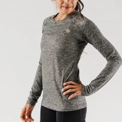 Rabbit Women's EZ Tee Long Sleeve - Charcoal Heather Tops