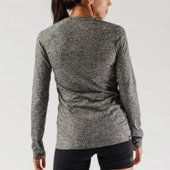 Rabbit Women's EZ Tee Long Sleeve - Charcoal Heather Tops