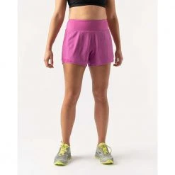 Rabbit Women's Hopper Relax High Rise 4" Shorts - Purple Orchid Bottoms
