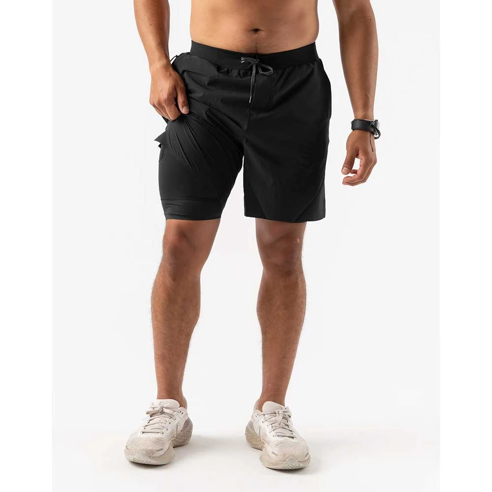 Rabbit Apparel Men's Cruisers 7" 2-in-1 Shorts - Black 1 Rabbit Apparel Men's Cruisers 7" 2-in-1 Shorts - Black