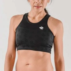 Rabbit Women's Crop Hop Support & Pocket Bra - Black