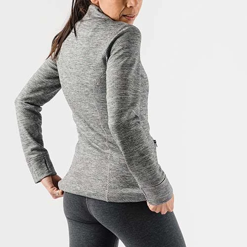 Rabbit Tops Women's Run & Chill Zip Up - Charcoal 5 Rabbit Tops Women's Run & Chill Zip Up - Charcoal