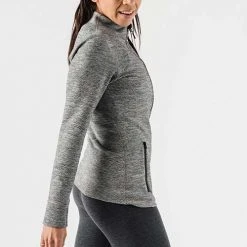 Rabbit Tops Women's Run & Chill Zip Up - Charcoal 7 Rabbit Tops Women's Run & Chill Zip Up - Charcoal