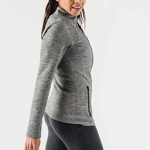 Rabbit Tops Women's Run & Chill Zip Up - Charcoal 3 Rabbit Tops Women's Run & Chill Zip Up - Charcoal