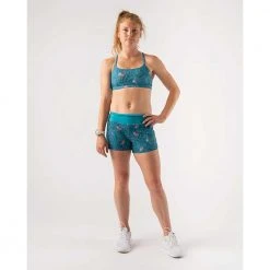 Rabbit Women's Hopper 4in Shorts - Peacock Blue Bottoms