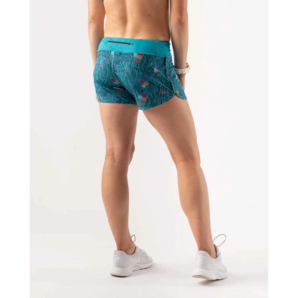 Rabbit Women's Hopper 4in Shorts - Peacock Blue Bottoms 3 Rabbit Women's Hopper 4in Shorts - Peacock Blue Bottoms
