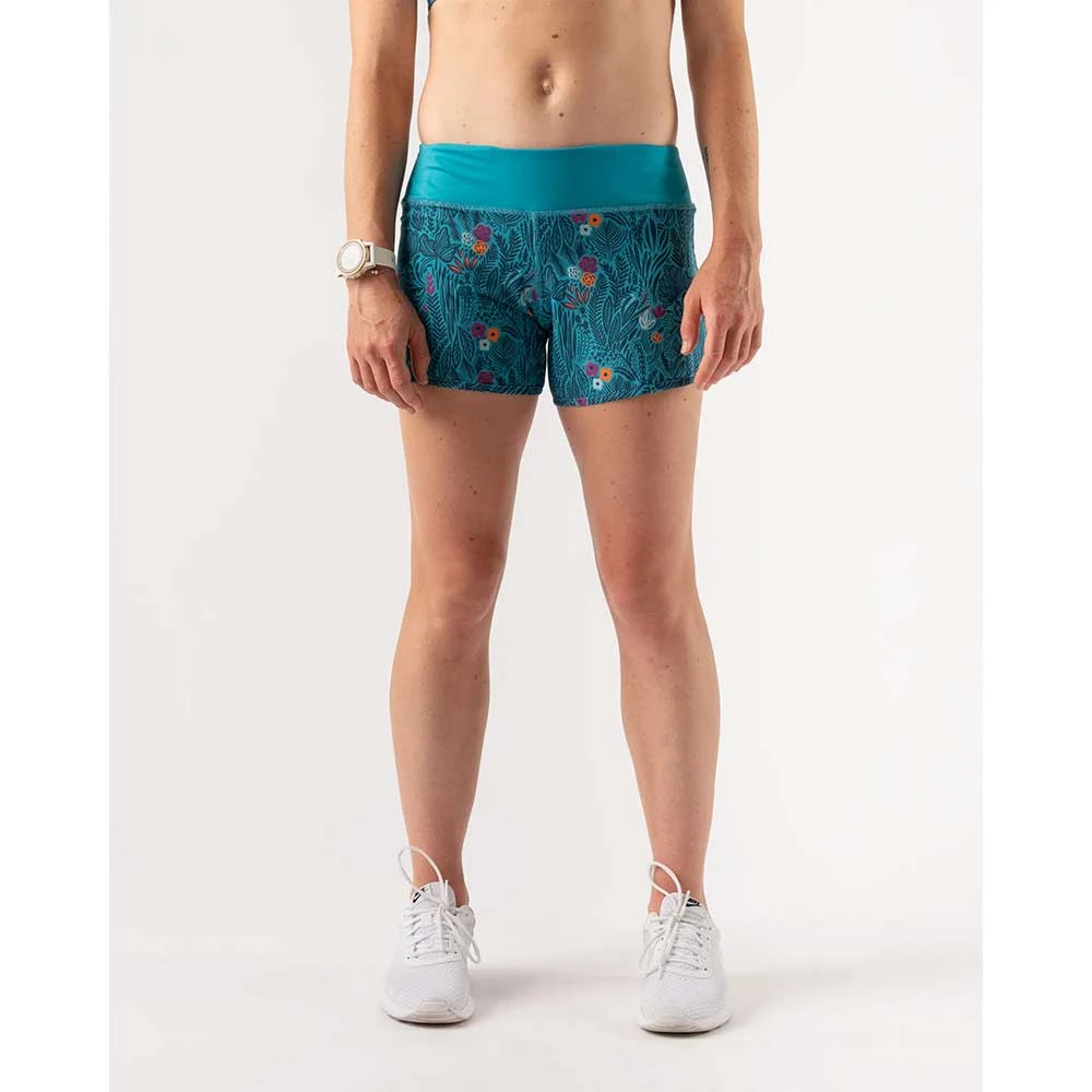 Rabbit Women's Hopper 4in Shorts - Peacock Blue Bottoms 2 Rabbit Women's Hopper 4in Shorts - Peacock Blue Bottoms
