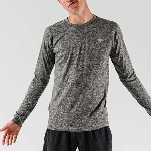 Rabbit Apparel Men's EZ Tee Long Sleeve - Charcoal 2 Rabbit Apparel Men's EZ Tee Long Sleeve - Charcoal