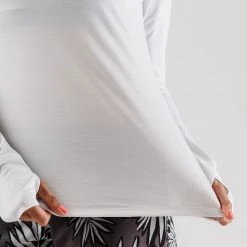 Rabbit Tops Women's Deflector Long Sleeve Top - White 8 Rabbit Tops Women's Deflector Long Sleeve Top - White