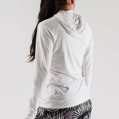 Rabbit Tops Women's Deflector Long Sleeve Top - White 9 Rabbit Tops Women's Deflector Long Sleeve Top - White