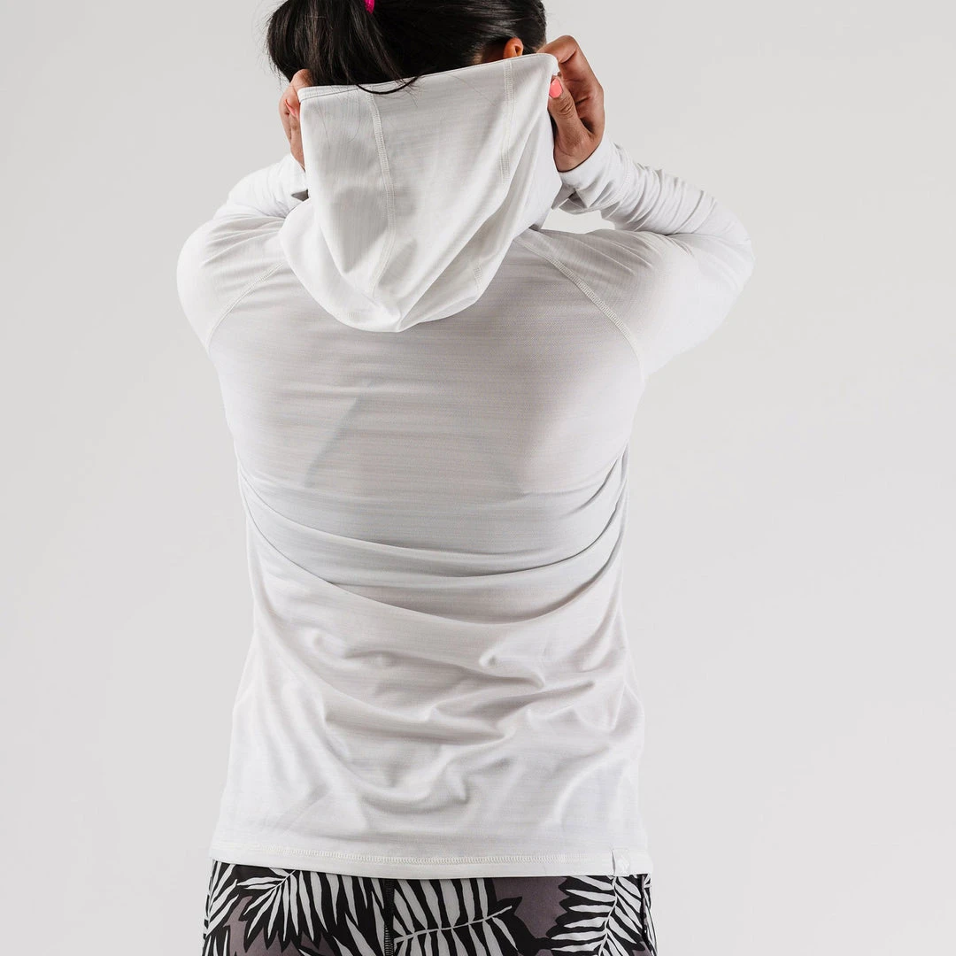 Rabbit Tops Women's Deflector Long Sleeve Top - White 5 Rabbit Tops Women's Deflector Long Sleeve Top - White