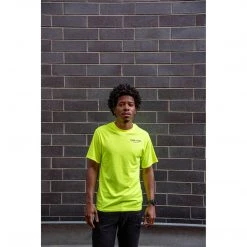 Chip Time Running Apparel Unisex A Runner's Life Hi-Viz Performance Shirt - Safety Yellow