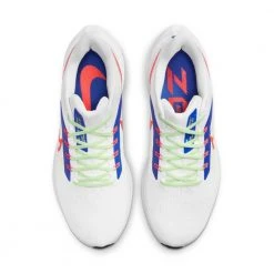 Men's Nike Pegasus 39 Running Shoe- White/Crimson/Racer Blue- Regular (D) Shoes