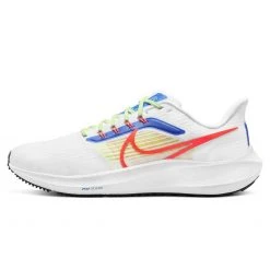 Men's Nike Pegasus 39 Running Shoe- White/Crimson/Racer Blue- Regular (D) Shoes