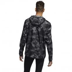 Adidas Men's Own The Run Jacket - Grey Four F17/Grey Six/Black Jackets & Vests