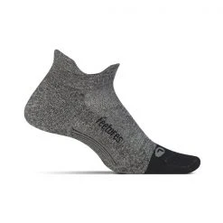 Feetures Socks Unisex Elite Light Cushion No Show Tab Sock - Grey