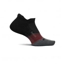 Feetures Unisex Elite Light Cushion No Show Tab Sock - Smoky Quartz Socks
