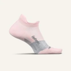 Feetures Socks Unisex Elite Max Cushion No Show Tab - Propulsion Pink