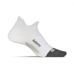 Feetures Socks Unisex Elite Ultra Light No Show Tab Sock - White