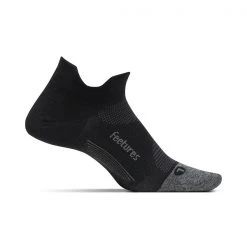 Feetures Socks Unisex Elite Ultra Light No Show Tab Sock - Black