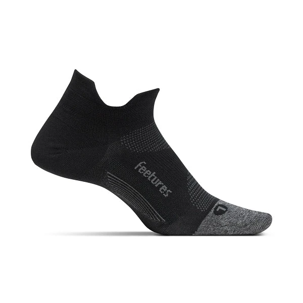 Feetures Socks Unisex Elite Ultra Light No Show Tab Sock - Black 1 Feetures Socks Unisex Elite Ultra Light No Show Tab Sock - Black